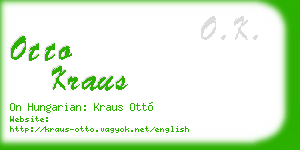 otto kraus business card